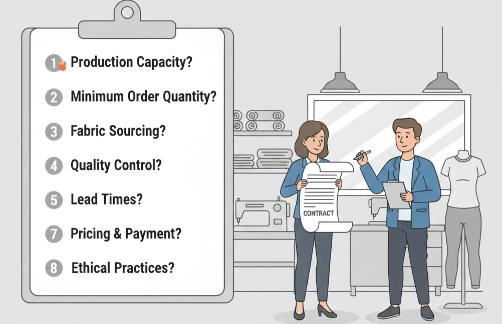 What to Ask a Clothing Manufacturer Before Signing a Contract